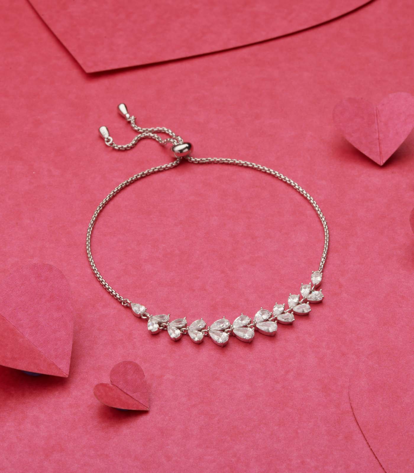 Leafy Link Bracelet (Silver)