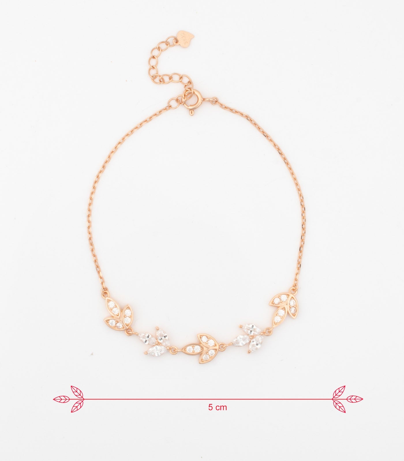 Rose Gold Triplet Bracelet (Silver)