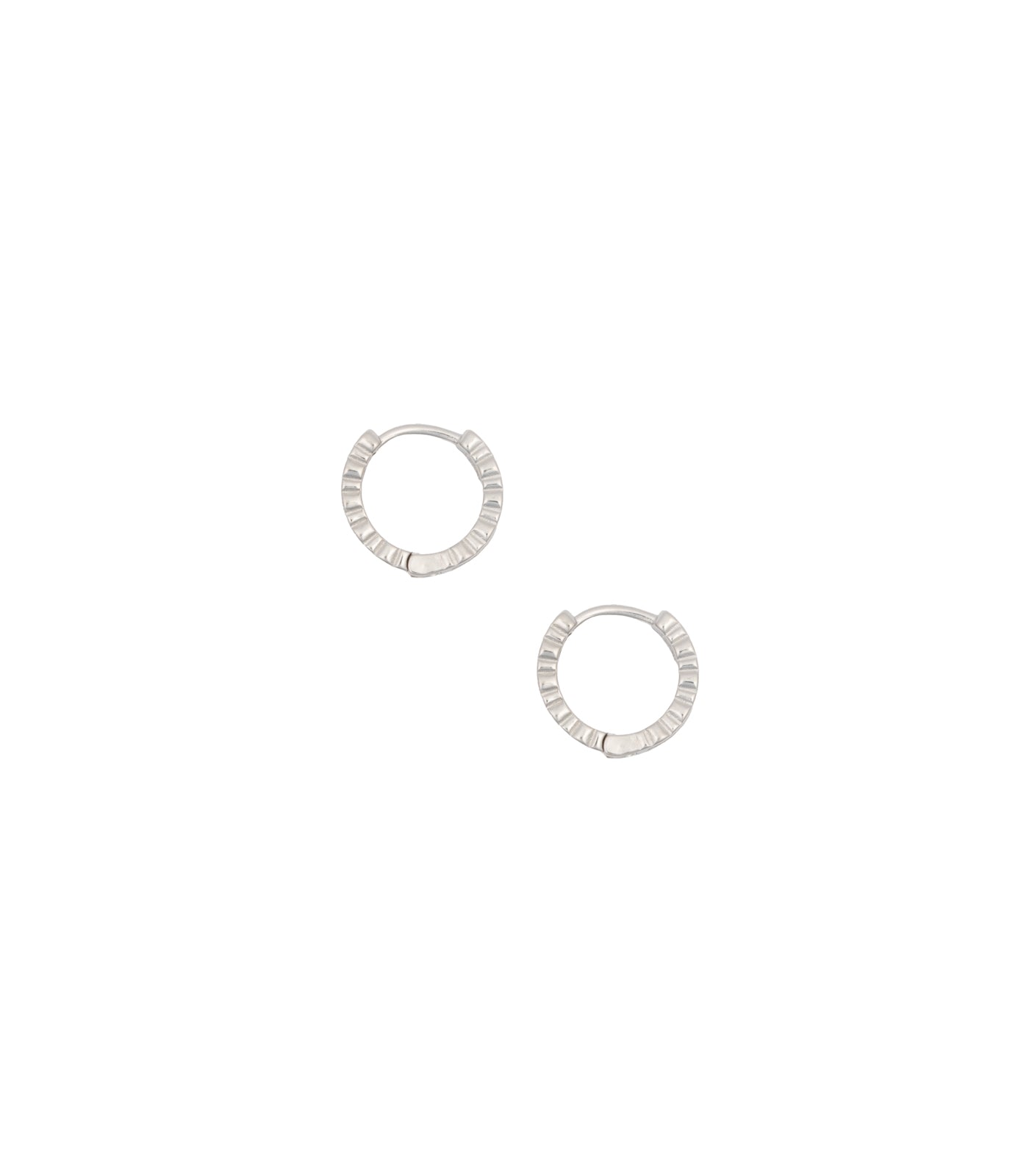 Wavy Loop Ear Rings (Silver)