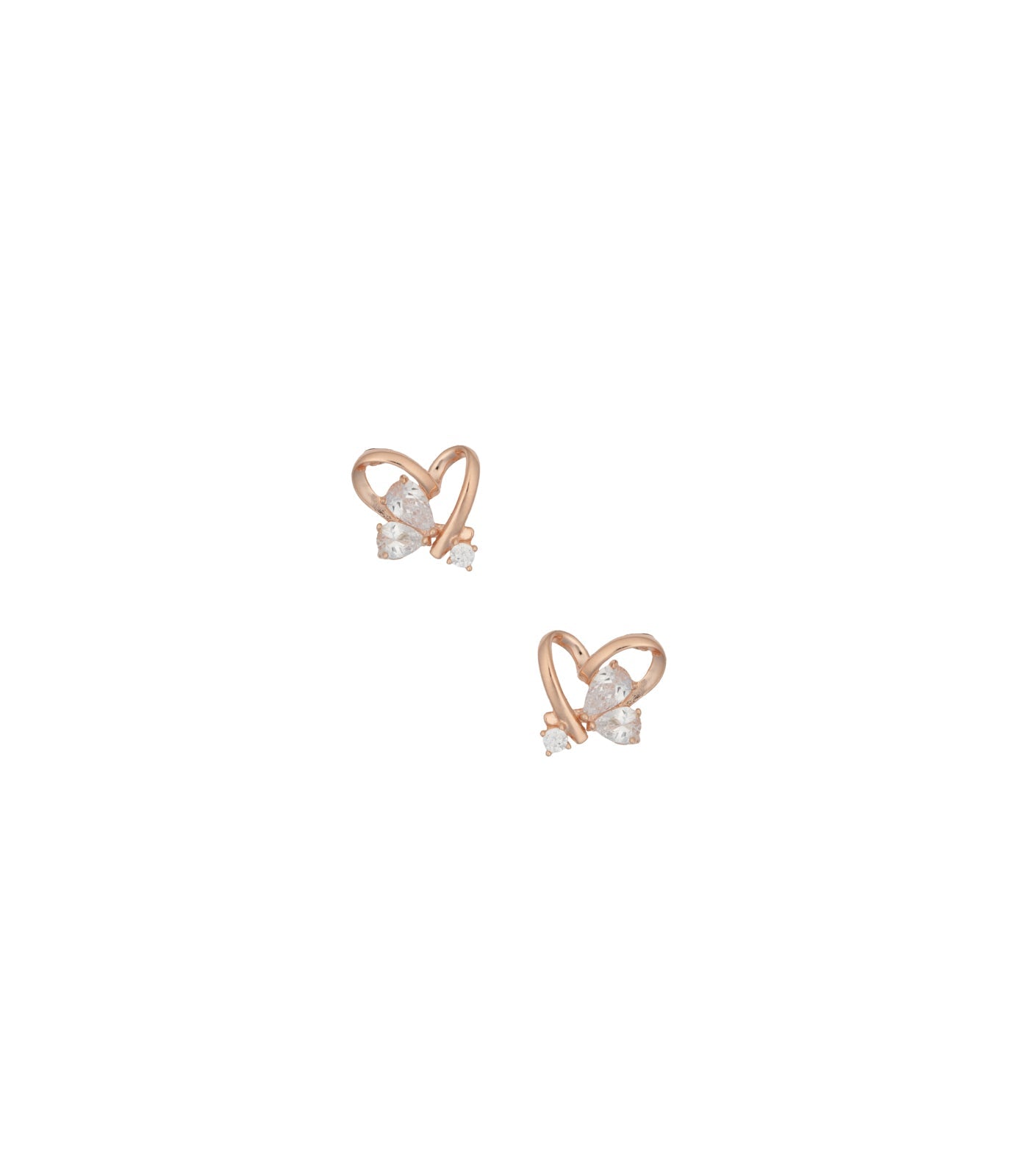 Heart Shaped Ear RIngs (Silver)