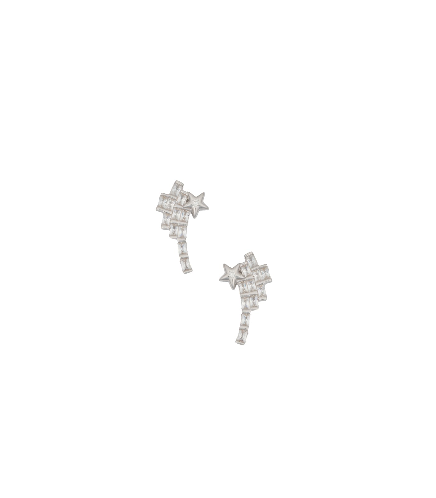 Star Fall Ear RIngs (Silver)