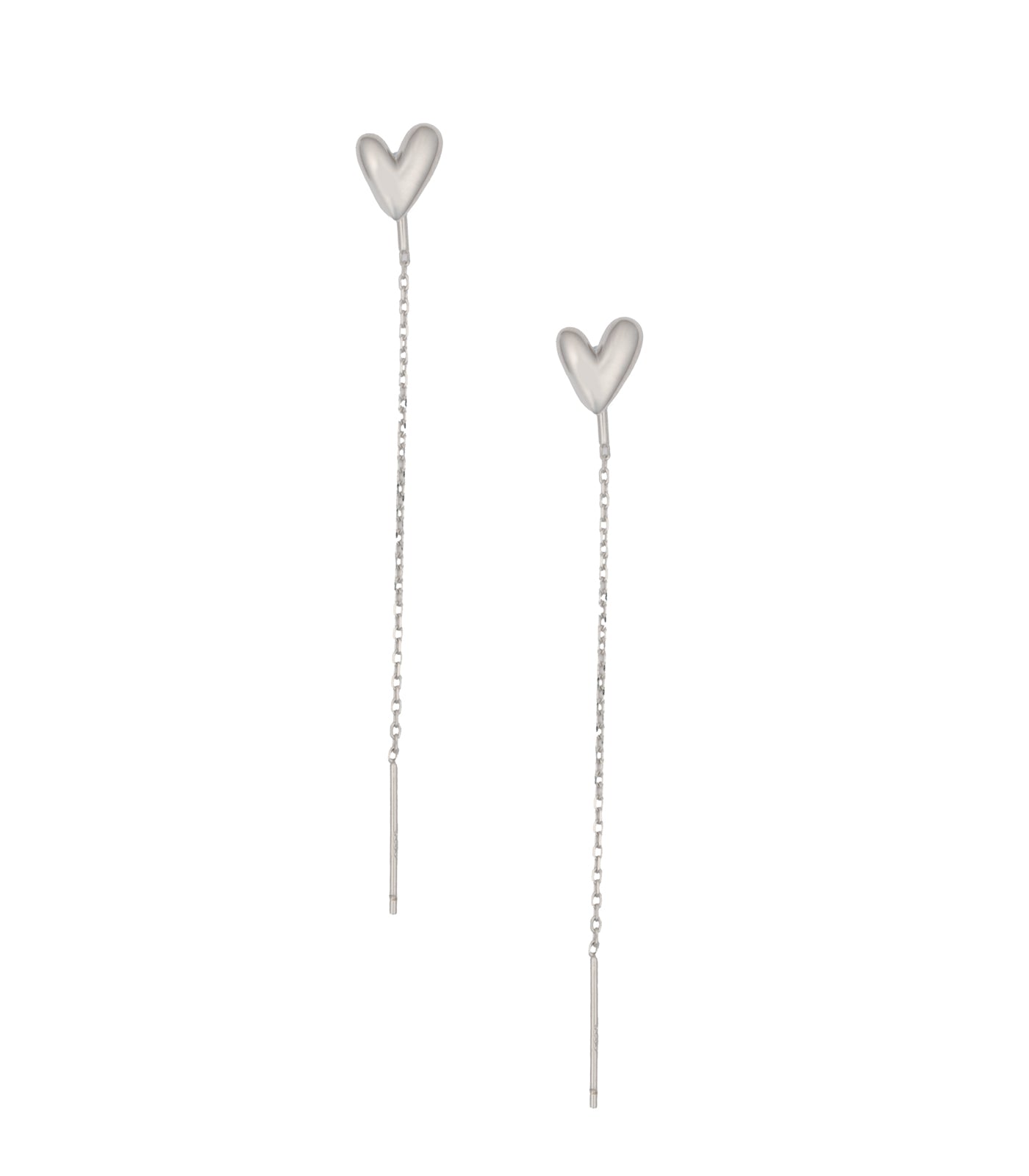 Chain Of Love Ear RIngs (Silver)