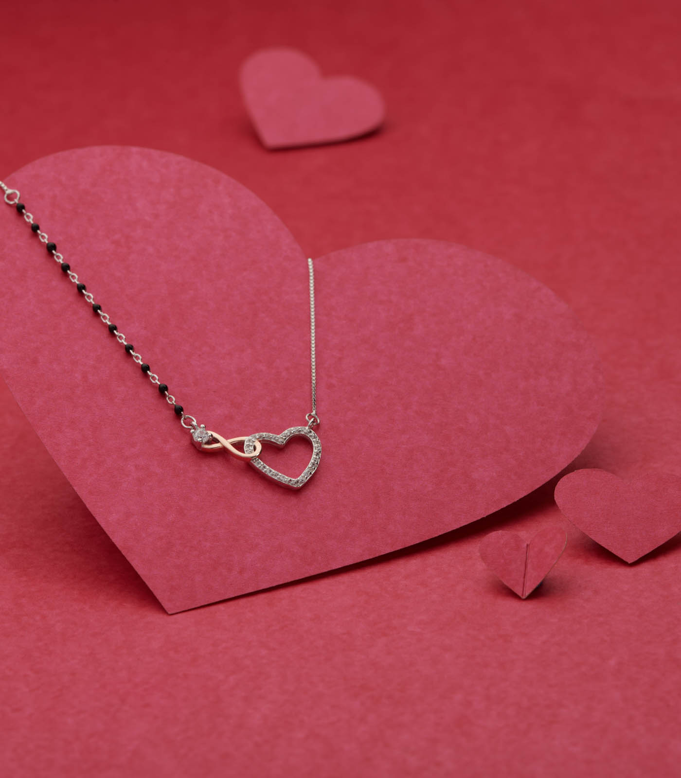 Infinity Heart Mangalsutra Set