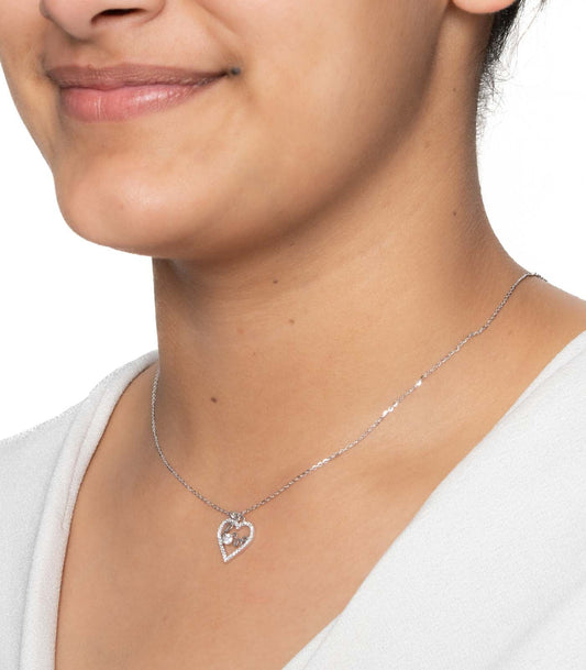 Loving Heart Necklace (Silver)