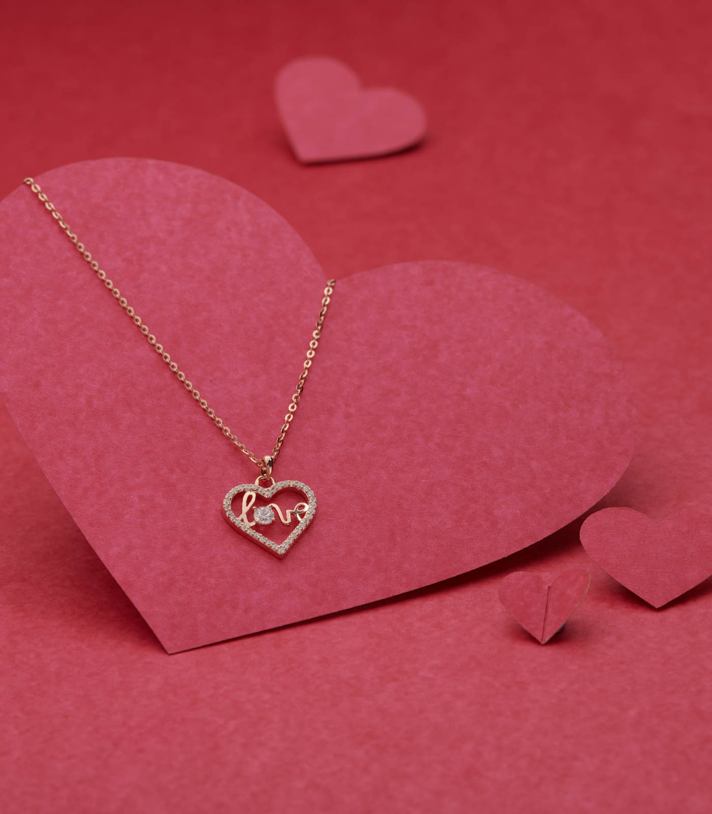 Loving Heart Necklace (Silver)