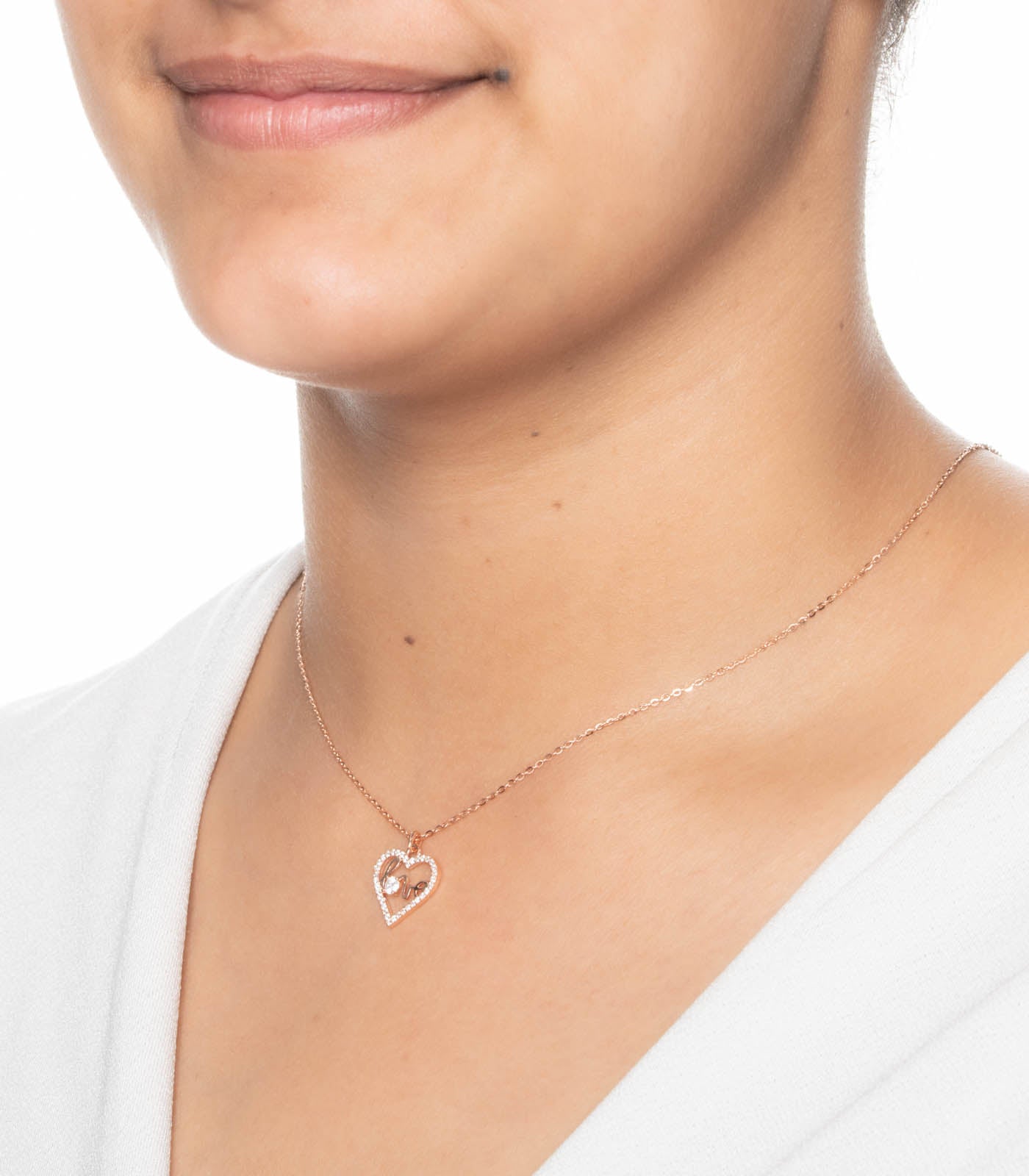 Loving Heart Necklace (Silver)