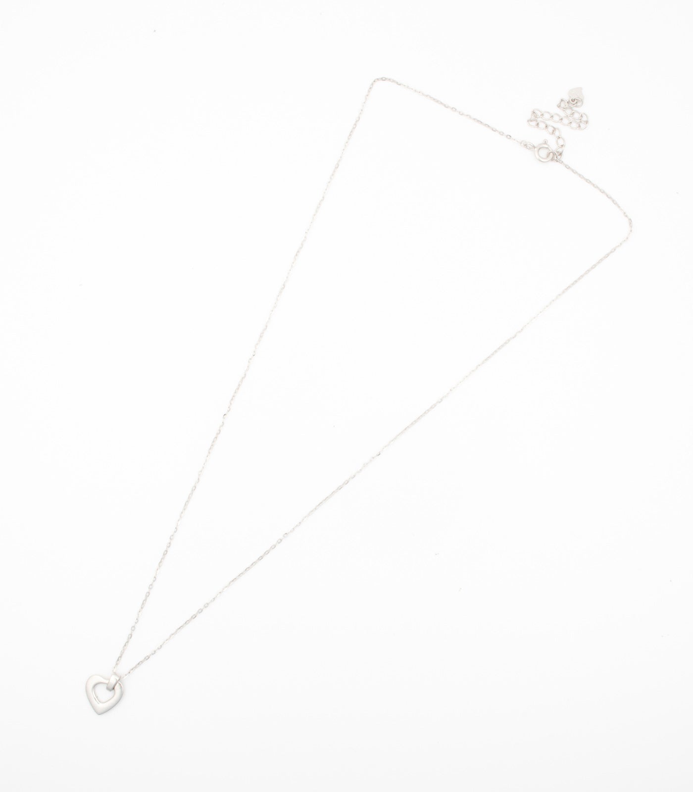 Dangling Heart Necklace (Silver)